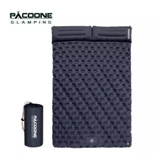 PACOONE 야외 캠핑 더블 풍선 매트리스 엑스트라 와이드 슬리핑 패드 초경량 접이식 침대 매트 자동차 여행
