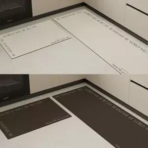 규조토발매트 주방 욕실 규조토 발 매트 롱 숏 2종 세트