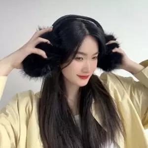 방한털귀마개 왕방울 귀마개 쁠리즈 겨울이어머프