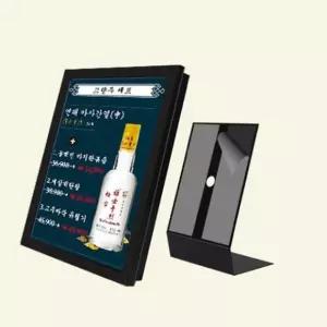 LED 라이트 배너 광고 홍보판 메뉴판 테이블용 A3카페입간판 걸이 베너거치대 스탠드안내판