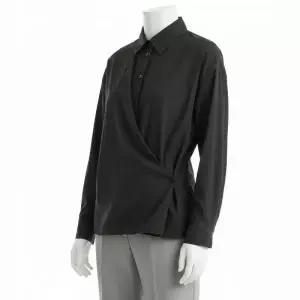LEMAIRE 스트레이트 칼라 트위스트 셔츠 SH1141 LF1308 999