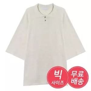 [리빌모아]남자 여름 오버핏 카라넥 반팔 니트티 AC-KNH-Q015