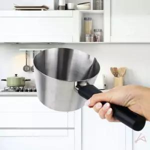 라면냄비 편수 계량 고급 스텐 냄비 16cm 라면냄비편수