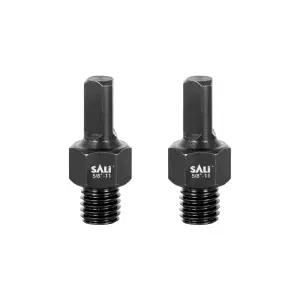 SALI 2PCS 코어 드릴 비트 어댑터 5/8 -11 스레드 남성부터 1/2 삼각형 생크 다이아몬드 홀 톱