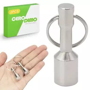 CeroDimo 2 - 금 은 보석용 팩 키체인 자석 테스터 빠른 릴리스 갖춘 강력한 네오디뮴 지갑 황동 및 금속