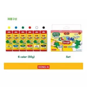 동아 토루 클레이온 도우6p세트 크레용이 이놀이 만들기 점토 컬러 컬러이 이점토 점토이 이세트