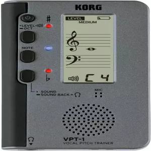 5라인 뮤지컬 스태프 디스플레이 및 사운드 백 기능이 있는 Korg VPT-1 보컬 피치 트레이너