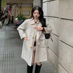 무배 핸드메이드 울 떡볶이 롱 코트 워너비뮤즈 (42821824)