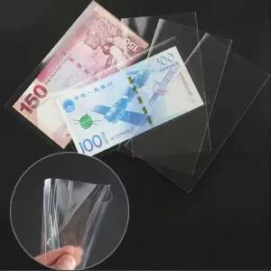 [하프클럽/알티피아]지폐홀더 100Pcs 지갑 앨범 PVC 종이 돈 수집