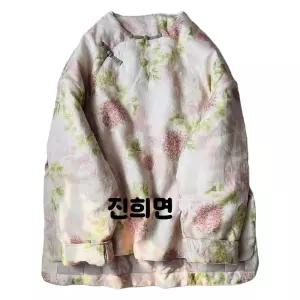 누빔에스닉조끼 빈티지 보헤미안 촌캉스 특이한 오버핏 아우터 박시 퀼트 솜 누빔패딩
