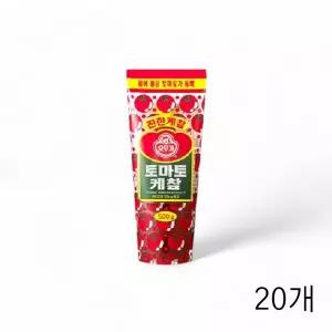 WL 오뚜기 케찹 500g X 20개 토마토케첩 튜브형 핫도그소스 업소용케찹 식당용 튜브