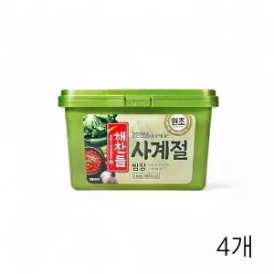 WL 해찬들 사계절쌈장 3Kg X 4개 대용량 식당용 업소용식자재 고깃집쌈장 삼겹살쌈장