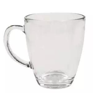 퓨어 퓨전머그컵 375ml(4개입) 유리컵 손잡이 물컵 맥주컵