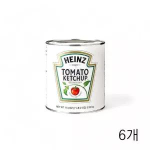 [하프클럽/알티피아]WL 하인즈 토마토 케찹 3.23Kg X 6개 대용량 업소용 식당 토마토케첩 케 깡통케찹