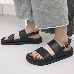 끈샌들 웨지 여름샌들 가을 통굽 여자샌들 플랫 힐 의류