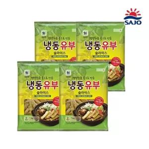 사조 대림선 냉동 유부슬라이스 1000g (냉동) X 4개
