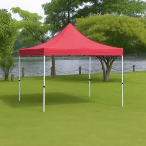 행사용 접이식 캐노피 천막 300x300cm 레드천막타프 캠핑그늘막 다용도상 방수타프 용품 우천타프