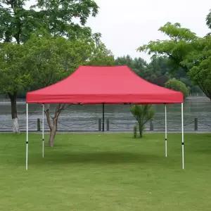 행사용 접이식 캐노피 천막 300x400cm 레드장 운동회 캠핑 옥상그늘막 방수타프 용품