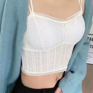 [하프클럽/]레이스 캡내장 노와이어 브라렛 브라탑 끈나시 슬리브리스 브라