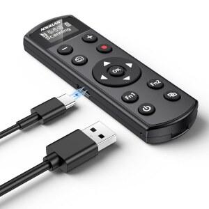 [미국배송] COOLPIX P1000 P1100 P950 B600 A1000 Z50 Z30 Z FC Z6 II Z7 Z5와 호환되는 니콘 AODELAN 무선 카메라 리모컨용 충전식 셔터 릴리스 ML-L7(블랙)을 대체합니다
