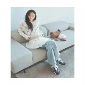 에잇세컨즈 밴딩 와이드 경량데님  스카이 블루 356321CMJQ