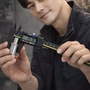 N6751 경량 디지털 캘리퍼스 측정기 150mm 버니어 플라스틱 150MM 전자 정밀 길이 산업용 공업용 공구 정밀