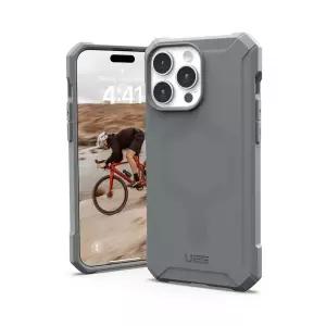 URBAN ARMOR GEAR UAG 아이폰 15 프로 맥스와 호환되는 케이스 6.7인치 에센셜 아머 실버 내장 자석 MagSaf