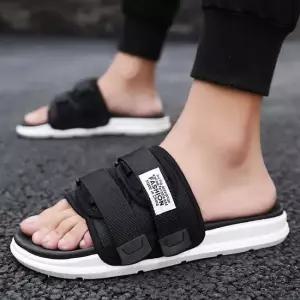 남녀 찍찍이 아웃솔 배색 포인트 심플 데일리 슬리퍼 발편한여성슬리퍼 편안한착화감