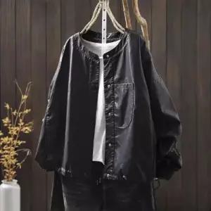 여사친 빈티지 시보리 레더 스몰 가죽 트렌디 코트 차이나 자켓 아이템 소프트 HT1