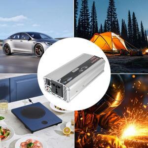 USB 금속 차량 탑재 가정용 AC 변환기 DC 110V ~ 220V 휴대용 자동차 전원 인버터 2000W와 범용 소켓