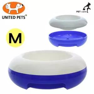 블루 M ET 화이트 BOWL 유나이티드펫 AN 강아지 급수기 급식기