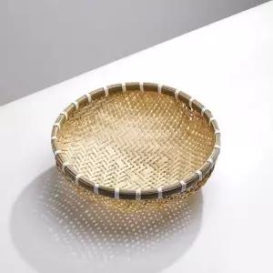정겨운 채반 대나무 소쿠리 작은 28cm 광주리 바구니 대나무