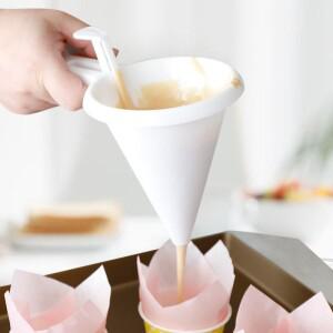 조절 가능한 휴대용 베이킹 깔때기 도구 크림 배터 초콜릿 액체 디펜서 페이스트리 몰드 쿠키 컵케이크