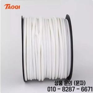 1롤 1.5mm2 PVC 3mm ID 흰색 필기 페럴 인쇄 번호 매화 튜브 와이어 슬리브 빈 케이블 마커