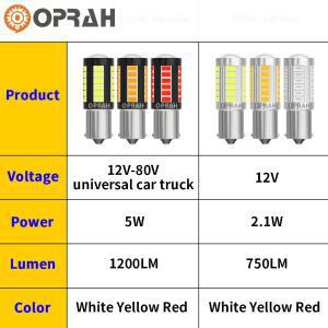2pcs LED 1156 BA15S P21W 자동차 트럭 ATV 라이트 5630SMD 방향지시등 DRL 전구 12V 24V
