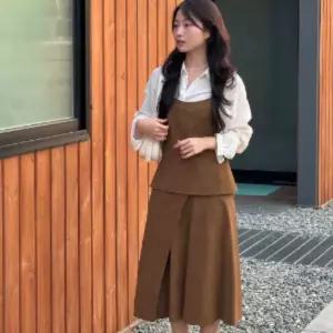 [롯데백화점]씨씨콜렉트 인조 스웨이드 언밸런스 스커트 C254MSD036