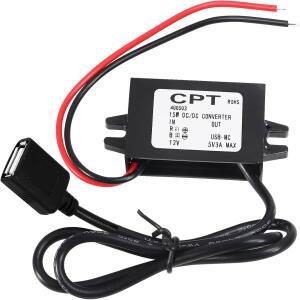 12v 5v로 변환 DC 컨버터 버크 모듈 USB 출력 전원 어댑터 자동차 레귤레이터 여