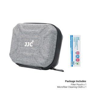 JJC 10 포켓 하드 렌즈 필터 최대 95MM 방수 방진 마이크로파이버 클리닝 천으로 원형 필터를 촬영할 있는 카메라 파우치 휴대용 케이스