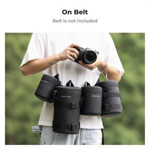 컨셉 카메라 렌즈 파우치 케이스 방수 지퍼 보호 가방 충격 방지 올라운드 휴대용 DSLR SLR 크기 9인치 5인치 이하