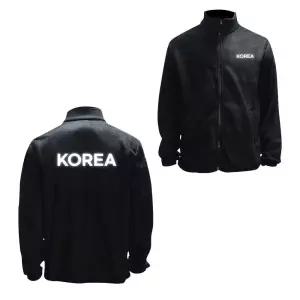 블랙 겨울집업 기모 반사 후리스 KOREA