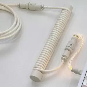 언노운에러 항공 케이블 코일형 기계식 RGB 키보드 LED 스프링