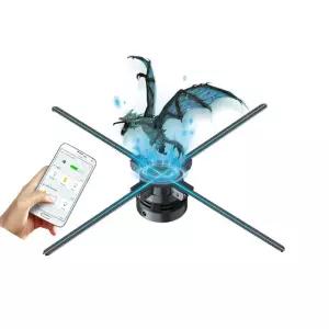 3d 홀로그램 입체 영상 램프 홍보 스크린 디스플레이 벽걸이 팬