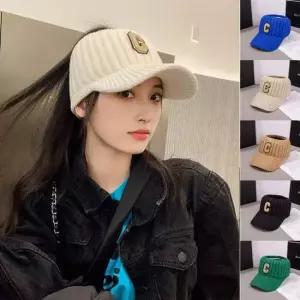 방한모자 캐주얼룩 커플 따뜻한 방한모자 C로고 기모 니트썬캡