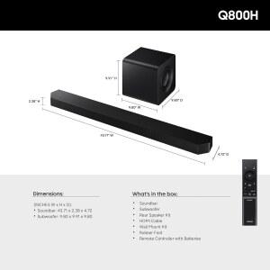 삼성 시리즈 사운드바 HW Q800H 2026 모델 2CH 컴팩트 서브우퍼