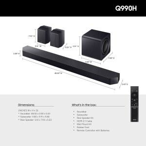 삼성 시리즈 사운드바 HW Q990H 2026 모델 11 4CH 서브우퍼 후면 스피커