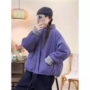 가을 점퍼 야구 여자점퍼 안감 체크 코트 트렌치 후드 항공 집업 원템3