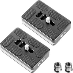 맨빌리 아르카 스위스 퀵 릴리스 플레이트(60x38mm) 1/4인치 나사 볼 헤드 DSLR 카메라 마운트 클램프