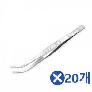 후크형 핀셋x20개 쪽집게 미용핀셋 정밀핀셋 네일 아트 속눈썹핀셋