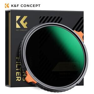 K&F CONCEPT Nano-X 시리즈 2in1 가변 ND+CPL 원형 편광 필터 37-82mm ND4 ~ ND64 중립 밀도 카메라 렌즈