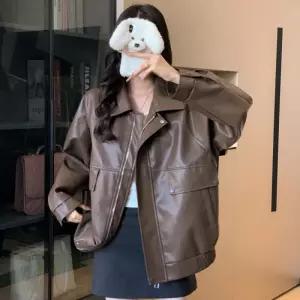 솔저스빈티지 여자 긴팔 상의 자켓 가죽 코트 OPH1